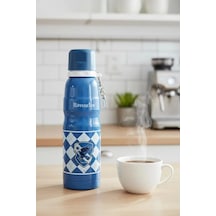 Harry Potter Lisanslı Charmlı Termos, 600 Ml Kapasite, Mavi Çok Renkli