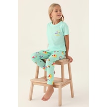 Roly Poly 3403 Garson Jungle Kız Çocuk Pijama Takımı 001