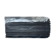 Dökme Kalın Kokteyl Buzlu İçecek Pipet - Düz - Siyah - 22 Cm. - 8 Mm. -100 Adetlik Paket Siyah