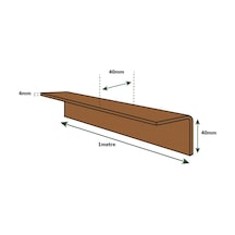 200Adet 1Metre - Karton Köşebent - Palet Köşebent - 40X40X4Mm