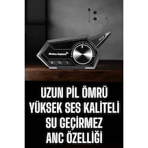 Bluetooth Kulaklık Kask İçin Anc Özellikli 1 Adet Motosiklet