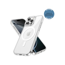 Apple Uyumlu iPhone 16 Pro Şeffaf Magsafe Kılıf Safe Şeffaf