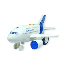 Büyük Boy Sesli Işıklı Yolcu Uçak Sürtmeli 25 Cm Lisinya