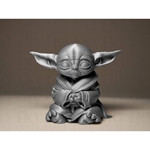 Yoda Figür Dekoratif Hediyelik Biblo - Özel Dokulu Tasarım