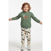 Breeze Erkek Bebek Eşofman Takımı Kaykay Zamanı 9 Ay-3 Yaş, Mint Yeşili Mint Yeşili