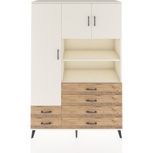 Hyperion Dolap 8 Raflı 6 Çekmeceli 3 Kapaklı 132x44x195 Aytaşı-aytaşı/çam Aytası/atlas Çam - Aytası