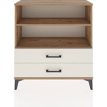 Arges Şifonyer 2 Raflı 2 Çekmeceli 88x30x96 Çam-aytaşı Çam