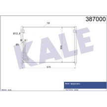 Kale Klıma Radyatoru Mazda 626 97-02 590 360x16 Klr-387000