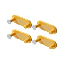 Suntek Kendinden Yapışkanlı Duvar Tuşlar Ofis Koridor Kancası Sarı 4 Adet Çok Renkli