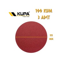 Kupa Yuvarlak Cırt Zımpara 115 Mm - P100 Kum - 3 Adet