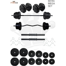 68 Kg Z-Barlı MEGASET Halter Seti Ve Dambıl Seti, Ağırlık  seti ,Fitness Seti