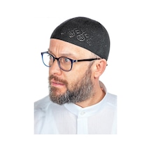 Mercan Namaz Takkesi Siyah 12 Adet