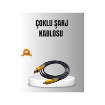 65w 4 Ü 1 Arada Örgülü Hızlı Şarj Kablosu Usb-c Usb-a Çoklu Şarj Dayanıklı