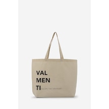 Valmenti Unisex Tekstil Siyah Bez Poşet Çanta 1223 Vlmnt-2 Bez Poset Ntrl Ktn/syh Yz
