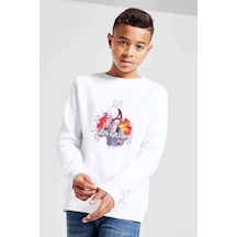Tshirthane Anime Tokyo Ghoul Touka Kirishima Baskılı Unisex Çocuk Beyaz Swe Beyaz