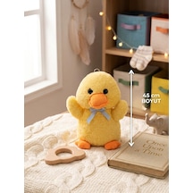 Peluş Neşeli Ördek 45 Cm Sarı