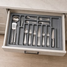 Starax 110 Cm Gri Plastik Kaşıklık 15 Gözlü 104x49 Cm S-2292-gp Çok Renkli