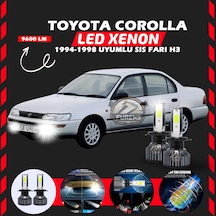 Toyota Corolla Efsane Kasa Sis Farı Uyumlu Şimşek Etkili Led Xenon Pro Series H3