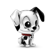 Siyah Benekli Sevimli Köpek Charm - Tüm Bileklik Modelleriyle Uyumlu Takı Aksesuarı Çok Renkli