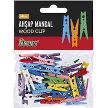 BRONS AHŞAP MANDAL RENKLİ MİNİ BR-908