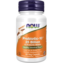 Now Foods Probiotic Prebiyotik 10 25 Billion With 10 Probiotic