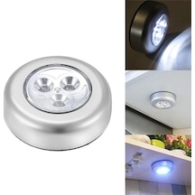 Gardrop - Çekmece - Dolap Köşe Aydınlatıcı Kablosuz Pilli Led Spot Mutfak Lamba Stick Çokrenkli