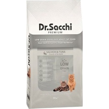 Dr.Sacchi Düşük Tahıllı Somonlu Kısırlaştırılmış Yetişkin Kedi Maması 10 KG
