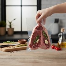 Ultra Vakum Gıda Saklama Torbası Dayanıklı, Derin Dondurucu Uyumlu 20x30 Cm 100 Adet