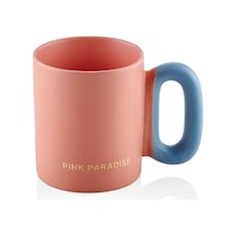 The Mia Makaron Porselen Kupa Pembe 330 Ml