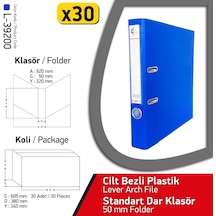 Laçin Klasör Dar 30 Adet 1 Koli Mavi