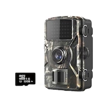 16mp/1080p Taşınabilir Gündüzgece Kamera Ip66 Su Geçirmez Avcılık & Hayvan İzleme İçin 38 Kızılötesi Işık Destekli Outdoor Fotoğraf Video Çekim Cihazı Kamuflaj Çok Renkli Çok Renkli