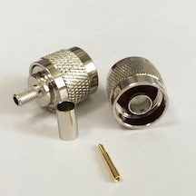 N Erkek RG58-59-142-223-400 LMR195 Sıkmalı Crimp Kablo Konnektörü