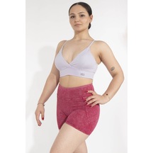 Nature The Brand Kadın Dikişli Dekolteli Sporcu Sütyeni - Hızlı Kuruyan,yoga Bra,toparlayıcı Bra,antreman Bra Beyaz