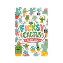 Sevimli Kaktüs Sticker Seti - 29 Adet Etiket Çıkartma Diğer