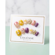 Louésse Fresh Mix Takma Tırnak 12 Li Renkli Minimal Desenli Günlük Fresh Nail