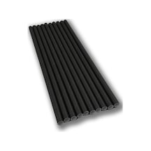 Kağıt Kaplı Siyah Kağıt Pipet 500 Adet