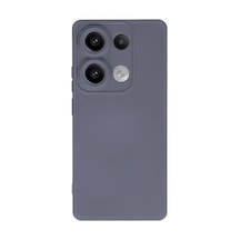 Xiaomi Redmi Note 13 Pro 4g Uyumlu Kılıf Nano İçi Kadife Silikon - Gri