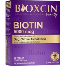 Biotin 5000 Mcg 30 Tablet 1 Adet