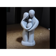 Aile Ev Dekorasyonunda Fark Yaratan Hediyelik Dekoratif Obje Figür Tasarımı 15 Cm