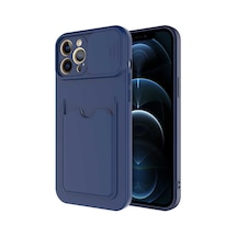 Zore İphone 12 Pro Uyumlu Nvth Kartix Kılıf-lacivert