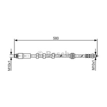 Bosch 1987476093 Fren Hortumu Ön Bmw E60 E61 E63 E64 34326760909