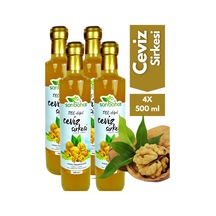 Ceviz Sirkesi 500 Ml - 4'lü Paket - Organik Doğal Fermantasyon