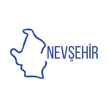 Nevşehir Harita Araba Sticker 17x17 Cm Mavi