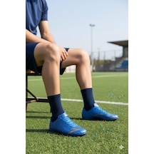 Lig Titan Saks Mavi Orjinal Ürün Çim Saha Halı Saha Erkek Futbol Ayakkabı Saks