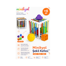 Şekil Kafesi Esnek Lastikli Duyusal Aktivite Küpü Şekil Ve Renk Öğrenme Oyuncağı