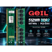 Geıl 512mb Ddr2 667mhz Pc2-5300 240 Pin Masaüstü Ram