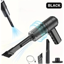 Gateesat Kablosuz El Tipi Araç Süpürgesi, Şarjlı Güçlü Emiş Ev Ofis Toz Toplayıcı Siyah