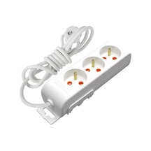 Mutlusan Üçlü Anahtarlı Ups Grup Priz Çocuk Korumalı 3 Metre 1