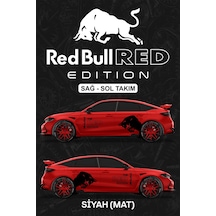 Red Bull Red Edıtıon Sticker - Yan Gövde Kaplama Seti Siyah Mat - 864812517