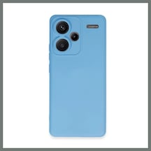Bezos Redmi Note 13 Pro Plus Uyumlu Kılıf Nano İçi Kadife Silikon - Mavi Mmbz